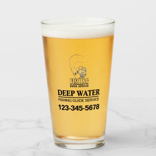 Fishing Guide Service タンブラーグラス (ドリンク正面)