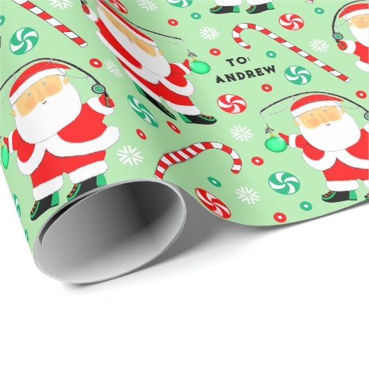 Fishing Holiday Gift ラッピングペーパー (ロールコーナー)