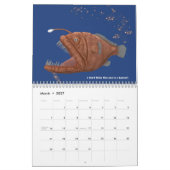 Fishing Images and Text on each page カレンダー (3月 2027)