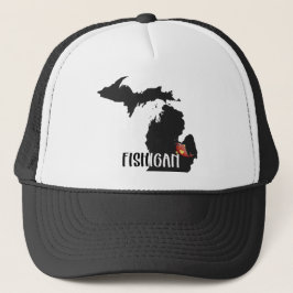fishing in Michigan キャップ