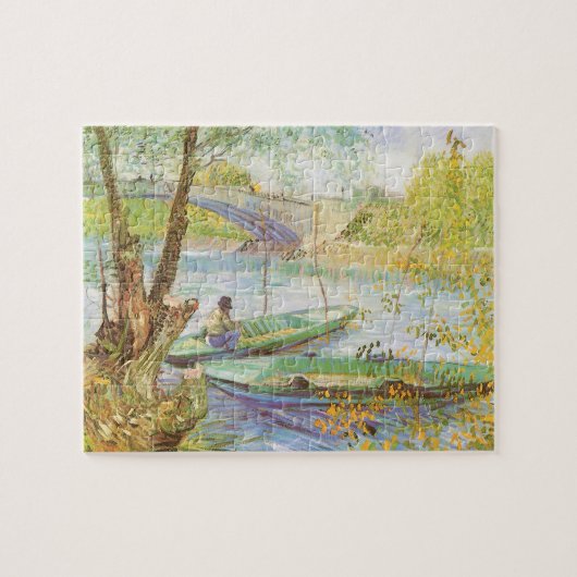 Fishing in Spring, Pont de Clichy Vincent van Gogh ジグソーパズル (横)