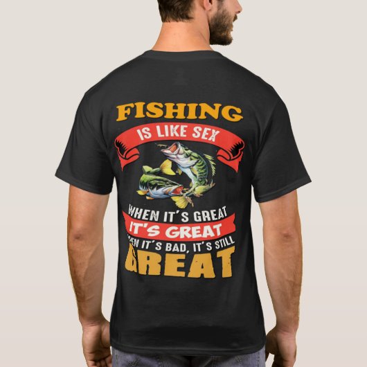 FISHING IS GREAT Tシャツ (裏面)