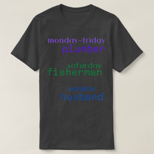 Fishing is my life  tシャツ (デザイン正面)