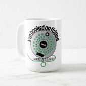 Fishing Is My Reel Addiction コーヒーマグカップ (正面左)