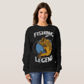 Fishing Legend Angel Legend Fishing Perch Fishing  スウェットシャツ (正面フル)