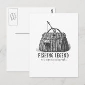 Fishing Legend Vintage Tackle Box ポストカード (正面/裏面)