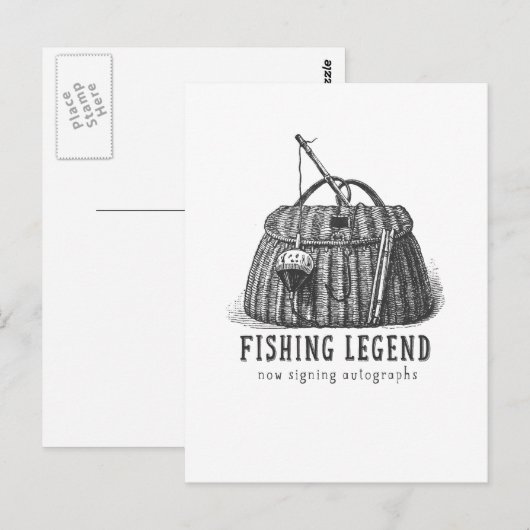 Fishing Legend Vintage Tackle Box ポストカード (正面/裏面)