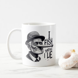 Fishing Lie Joke Mug コーヒーマグカップ