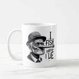 Fishing Lie Joke Mug コーヒーマグカップ