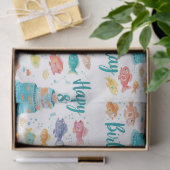 Fishing Lover 80th Birthday Watercolor  薄葉紙 (ギフト)