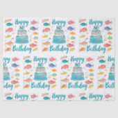 Fishing Lover 80th Birthday Watercolor  薄葉紙 (正面)