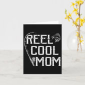 Fishing Lover Gift Reel Cool Mom Fisher Price Lovi カード (黄色い花)