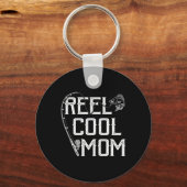 Fishing Lover Gift Reel Cool Mom Fisher Price Lovi キーホルダー (正面)