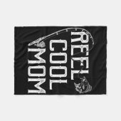 Fishing Lover Gift Reel Cool Mom Fisher Price Lovi フリースブランケット (正面(横))