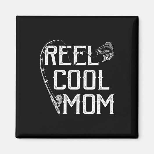 Fishing Lover Gift Reel Cool Mom Fisher Price Lovi マグネット (正面)