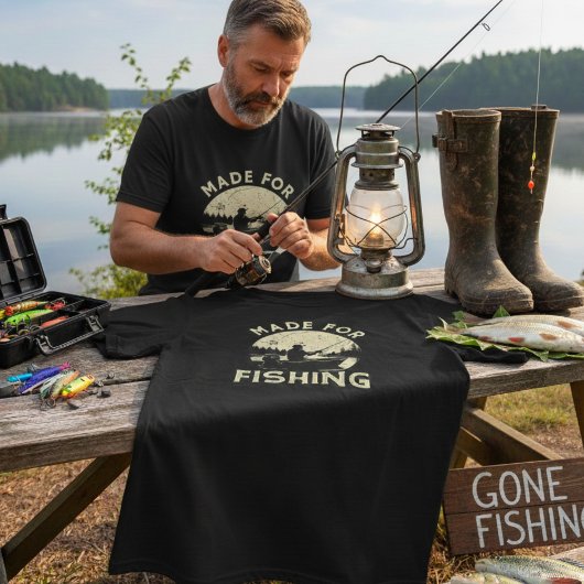 Fishing Lover Graphic T-Shirt” Tシャツ