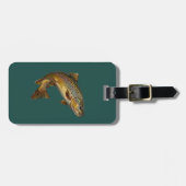Fishing Lover Luggage Tag – Trout Fishing Design   ラゲッジタグ (正面横)