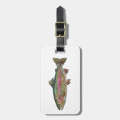 Fishing Lover Luggage Tag – Trout Fishing Design   ラゲッジタグ (正面縦)