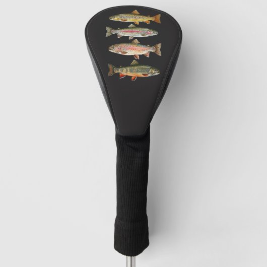 Fishing Lover  – Trout Fishing Design ゴルフヘッドカバー (正面)