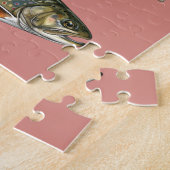 Fishing Lover  – Trout Fishing Design ジグソーパズル (側面)