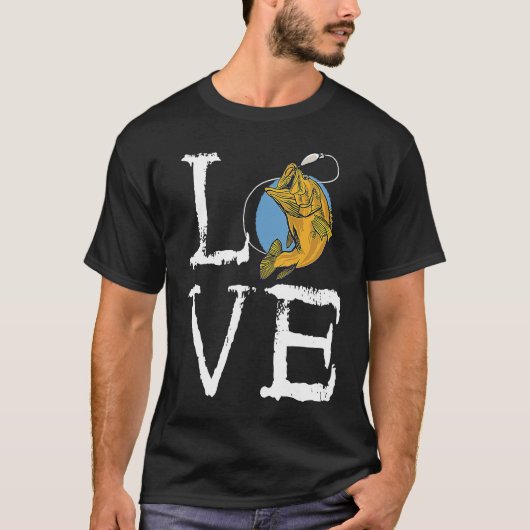 Fishing lovers, fishermen, fishing, fish, love, ho tシャツ (正面)