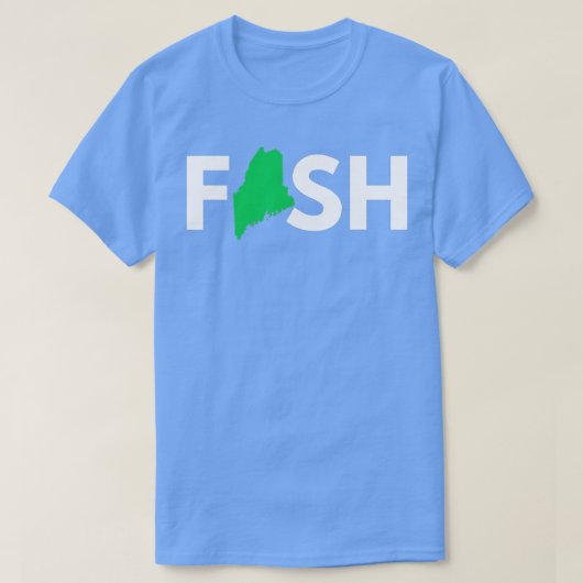Fishing Maine  Tシャツ (デザイン正面)