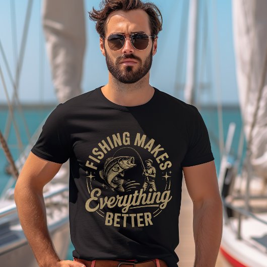 Fishing Makes Everything Better – Outdoor Life Tシャツ