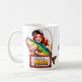 Fishing Mom コーヒーマグカップ (左)