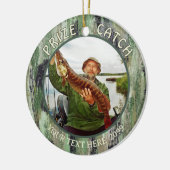 Fishing Prize Catch 2 Photos セラミックオーナメント (左)