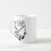 Fishing Pun Mug – Arm’s in a Cast コーヒーマグカップ (正面左)