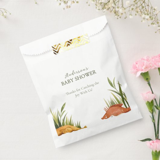 Fishing Reel Excited Little Fisherman Baby Shower  フェイバーバッグ (封をした状態)