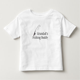 fishing_rod_4の祖父の魚釣りの相棒 トドラーTシャツ