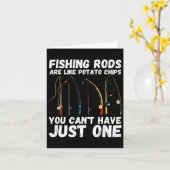 Fishing Rods Are Like Potato Chips You Can’t Have  カード (黄色い花)