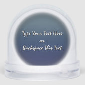 Fishing Snow Globe Custom Coho Salmon Snow Globe (裏面)