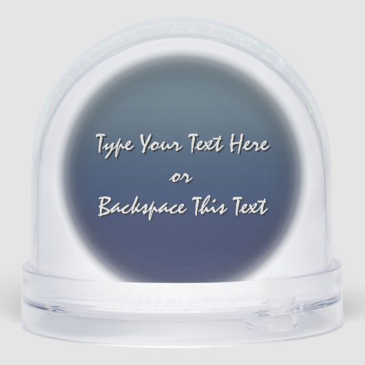 Fishing Snow Globe Custom Coho Salmon Snow Globe (裏面)