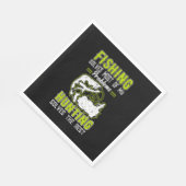 Fishing Solves Most Of My Problems スタンダードランチョンナプキン (角)