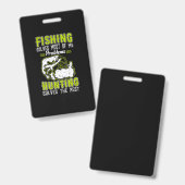 Fishing Solves Most Of My Problems バッジ (正面＆裏面)