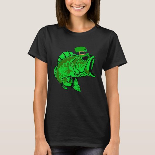 Fishing St Patrick s Day Irish Lucky Fishing For M Tシャツ (正面)