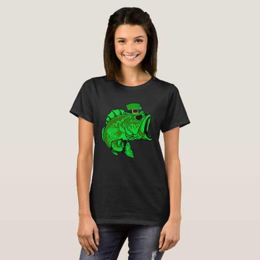 Fishing St Patrick s Day Irish Lucky Fishing For M Tシャツ (正面フル)