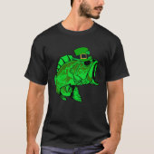Fishing St Patrick s Day Irish Lucky Fishing For M Tシャツ (正面)