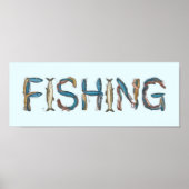 Fishing Text ポスター (正面)