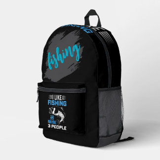 Fishing Theme  プリントバックパック