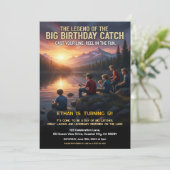 Fishing Themed Birthday Party 招待状 (スタンド正面)