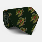 Fishing Ties Coho Fisherman Gifts Fisherman Tie ネクタイ (ロール)