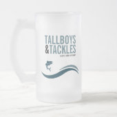 Fishing Trip Tallboys & Tackles Birthday Party フロストグラスビールジョッキ (左)