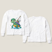 Fishing Turtle – Kids’ Long Sleeve Tee (デザイン 正面＆背面)