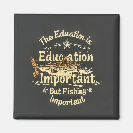 Fishing vs. Education マグネット (正面)