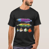 Fishing Wii Srts Fish Species  Tシャツ (正面)