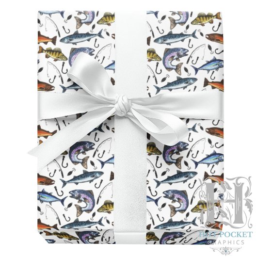 Fishing Wrapping Paper ラッピングペーパー