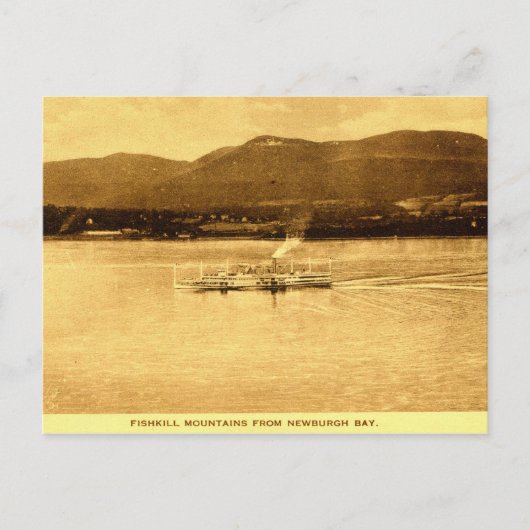 Fishkill Mountains, Newburgh Bay, New York c1915 v ポストカード (正面)